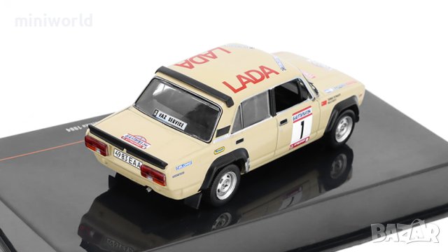 ВАЗ 2105 VFTS Lada победител Rally Baltika 1984 - мащаб 1:43 на IXO моделът е нов в PVC дисплей-кейс, снимка 2 - Колекции - 44060829