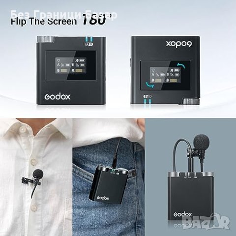 Нов GODOX Virso M2 Лаважен Микрофон с Шумоподтискане за видео влог, снимка 5 - Микрофони - 43064492