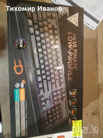 Клавиатура Delux KM9037 механична, снимка 9 - Клавиатури и мишки - 49348114