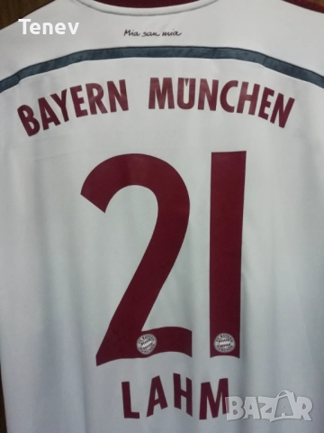 Bayern Munich Lahm Away 2014 2015 Adidas XL оригинална тениска фланелка екип Байерн Мюнхен Лаам , снимка 3 - Тениски - 52852191