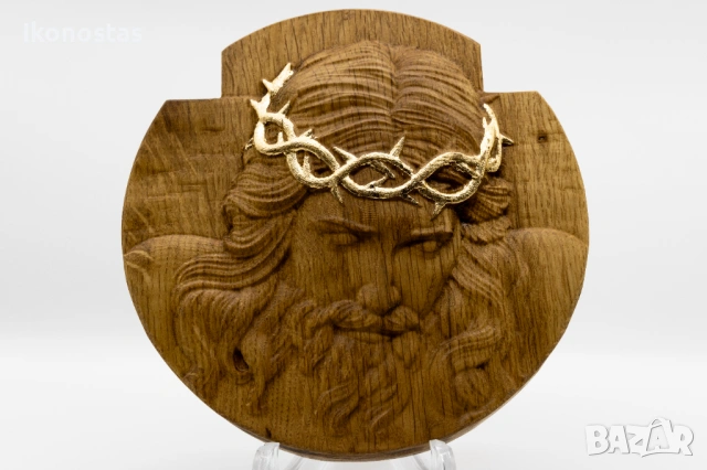 Позлатена дъбова икона „Страданията на Исус Христос“