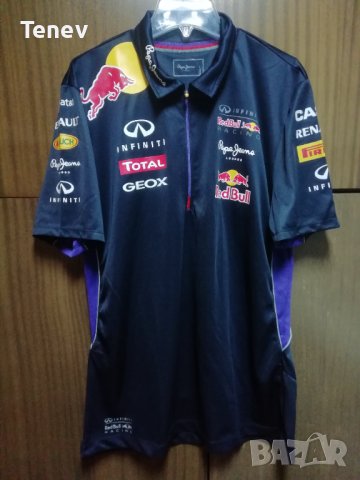 Pepe Jeans London Red Bull Racing F1 Infiniti оригинална тениска фланелка L Ред Бул, снимка 1 - Тениски - 43275433