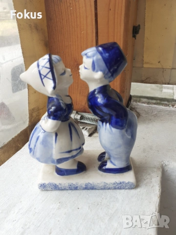 Порцеланова фигура Delffs Blue Hand Painted порцелан