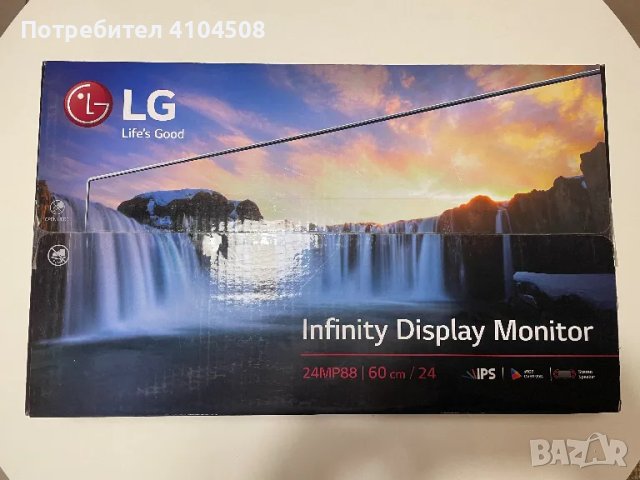 LG Монитор 24МР88, снимка 1 - Монитори - 48841703