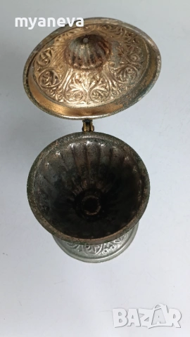 Старинно бронзово кадило, тамянник . , снимка 6 - Декорация за дома - 53464778