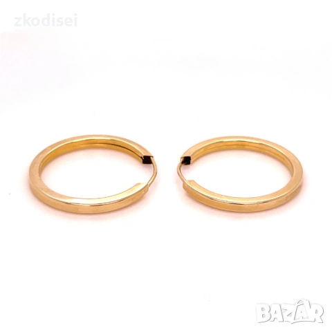 Златни обеци 1,18гр. 14кр. проба:585 модел:37681-1, снимка 2 - Обеци - 53594060