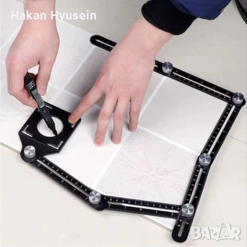 Регулируема линия, Шаблон за измерване на неравности, Двоен шаблон, снимка 4 - Други инструменти - 52510745