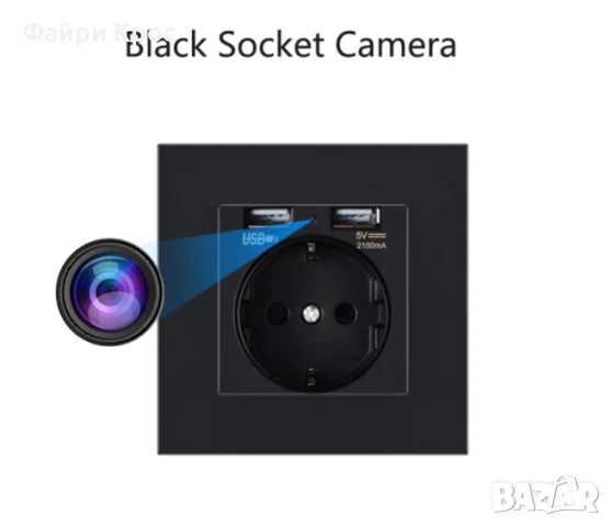 Мини скрита камера в контакт сигурност шпионаж сензор за движение WiFi таен запис видеонаблюдение, снимка 8 - HD камери - 50625960