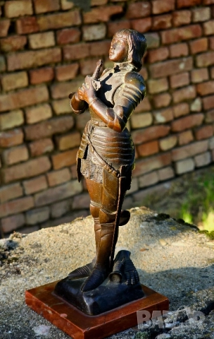 Бронзова Фигура на O.Ruffony Jeanne d'Arc 1900-1920г