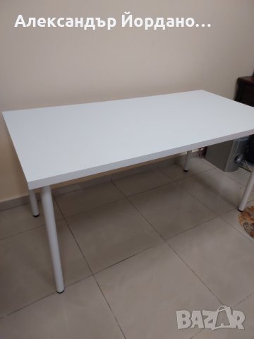 Работна маса, бюро 150х75см, бяла, снимка 4 - Бюра - 44041998