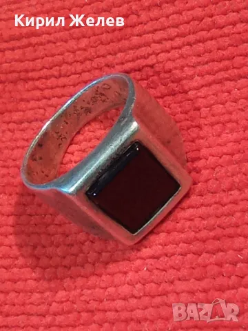 АРИСТОКРАТИЧЕН КЛАСИЧЕСКИ МОДЕЛ СРЕБЪРЕН ПРЪСТЕН СРЕБРО 925 с ЮВЕЛИРНО ШЛИФОВАН ЧЕРЕН ОНИКС 49980, снимка 16 - Пръстени - 50024975
