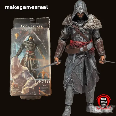 Екшън фигура Assassin’s Creed - Ezio The Mentor, снимка 2 - Аксесоари - 46770654