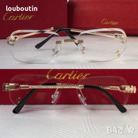 Cartier Mъжки Дамски слънчеви очила овални елипса 4 цвята, снимка 7 - Слънчеви и диоптрични очила - 49785711