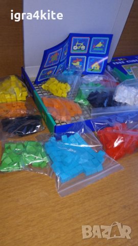 ХИТ ! Над 840 бр. Голям дървен комплект с магически дървени кубчета мозайка, снимка 2 - Образователни игри - 34881749