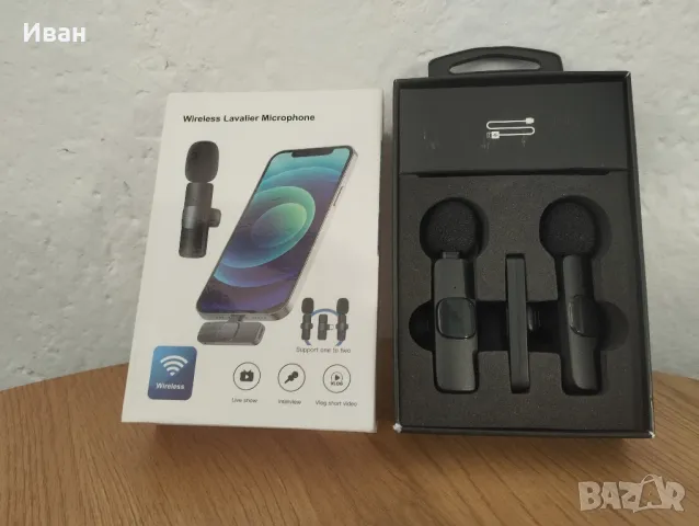 2 безжични микрофона за Iphone 