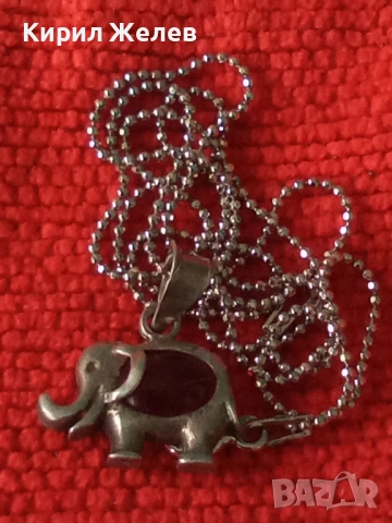 СКЪПОЦЕННО СРЕБЪРНО СЛОНЧЕ КОЛИЕ с ФИГУРАЛЕН АРТ ПЕНДАНТ с НЕЖНА СРЕБЪРНА ВЕРИЖКА СРЕБРО 925 25778, снимка 14 - Колиета, медальони, синджири - 50354733
