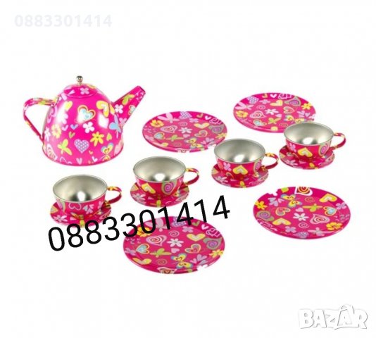 Детски комплект за чай 14 метални части , снимка 1 - Други - 32708541
