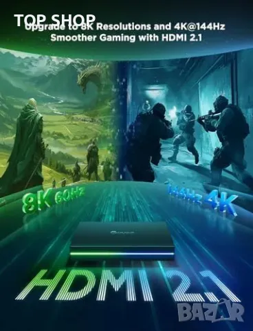 Ново Govee Sync Box с CogniGlow, RGBIC осветление, HDMI 2.1, 8K/4K, снимка 2 - Лед осветление - 49498037