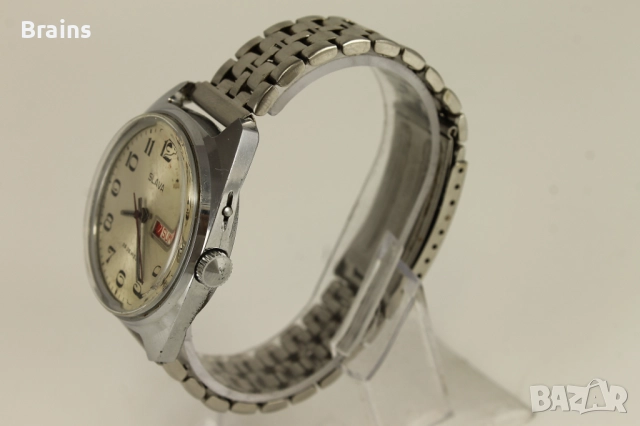 Руски Ръчен Часовник SLAVA 2628 Със 26 Камъка, снимка 5 - Мъжки - 51607107