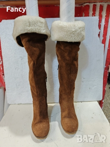 Топли велурени ботуши Belmondo, снимка 4 - Дамски ботуши - 52243708