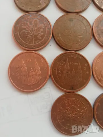 лот 21 монети от 5-евроцента различни държави, снимка 5 - Нумизматика и бонистика - 48030972