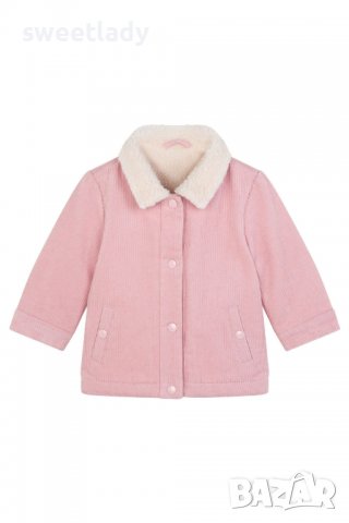 Розово палтенце-яке с топла подплата, снимка 1 - Детски якета и елеци - 38904479