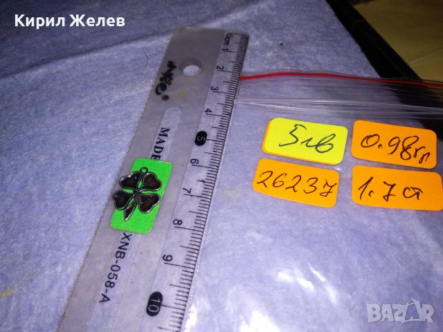 СРЕБЪРНА ЧЕТИРИЛИСТНА ДЕТЕЛИНА ЛАКИРАНО СРЕБРО 925 КЪСМЕТЛИЙСКИ ФЛОРАЛЕН МЕДАЛЬОН 26237, снимка 5 - Колиета, медальони, синджири - 39304416