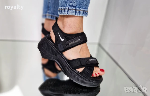 Nike черни дамски сандали , снимка 4 - Сандали - 51229509