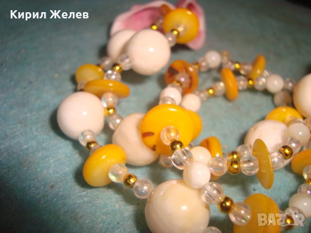 ФЕШЪН АРТ КОЛИЕ от НАТУРАЛНИ СКЪПОЦЕННИ КАМЪНИ МИДИ и МЪНИСТА РЪЧНА МАЙСТОРСКА ИЗРАБОТКА 6743, снимка 16 - Колиета, медальони, синджири - 35100768