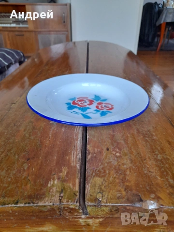 Стара емайлирана паница #16