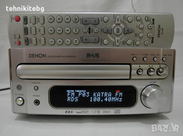 ⭐⭐⭐ █▬█ █ ▀█▀ ⭐⭐⭐ DENON RCD-M35DAB - CD/MP3/WMA ресивър с DAB/FM с RDS/EON/PTY/PS/TA/RT/TP/CT, снимка 1 - Ресийвъри, усилватели, смесителни пултове - 27525807