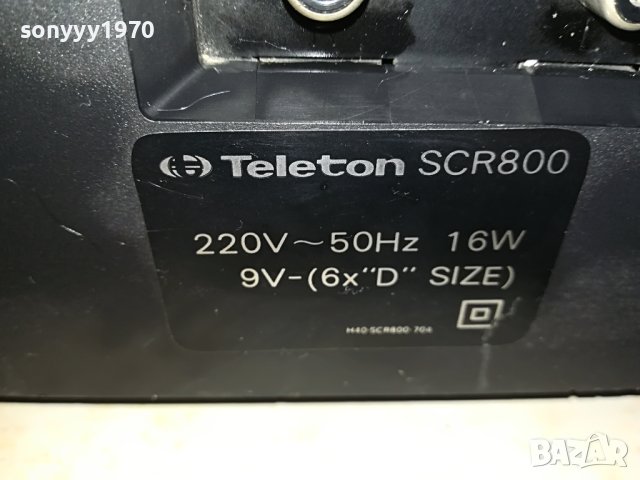 TELETON SCR800 2705232045L, снимка 9 - Радиокасетофони, транзистори - 40844559