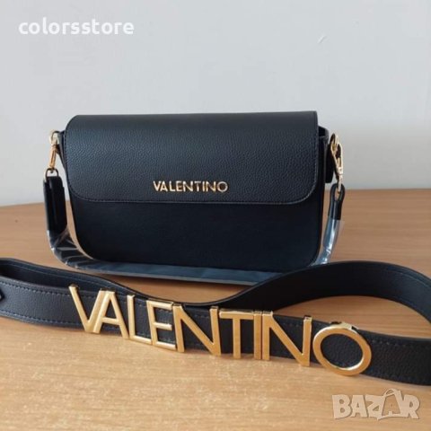 Луксозна Черна чанта Valentino код SG45M, снимка 4 - Чанти - 43263053