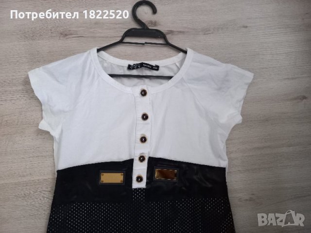 Рокля в черно и бяло Show on, снимка 2 - Рокли - 40228367