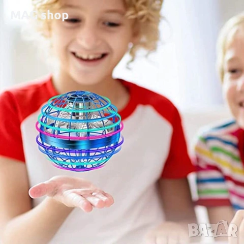 ПРОМО! Летяща Топка FLYNOVA PRO Бумеранг с радиоконтрол LED светлини дрон, снимка 7 - Други - 53029498