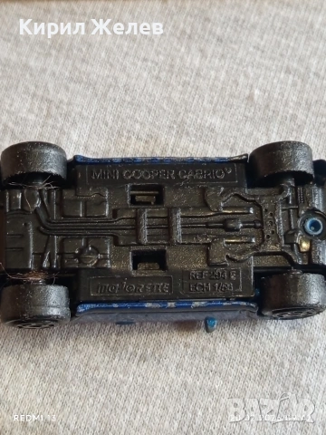 Метална количка Mini cooper cabriolet за КОЛЕКЦИЯ ДЕКОРАЦИЯ 27641, снимка 7 - Колекции - 53557422