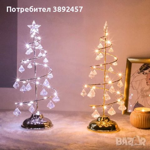 Коледна елха с ефект от диаманти, снимка 3 - Декорация за дома - 42933578