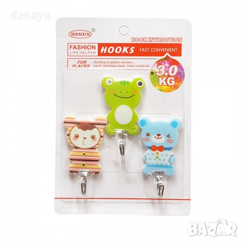 2464 Комплект самозалепващи закачалки различни модели, снимка 9 - Закачалки - 36643742