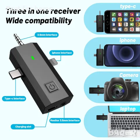 Двоен безжичен петличен  микрофон Sjpzwcrl, снимка 4 - Микрофони - 49772908