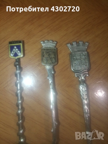 Колекционерски посребрени сувенирни лъжички, снимка 4 - Прибори за хранене, готвене и сервиране - 53057898