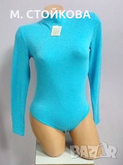 ПОСЛЕДЕН БРОЙ! синьо боди с бикина L - българско производство, снимка 1 - Блузи с дълъг ръкав и пуловери - 26801969