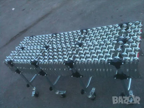 Количка ножичен ролков метален транспортьор 6.40m, снимка 4 - Други машини и части - 49405978