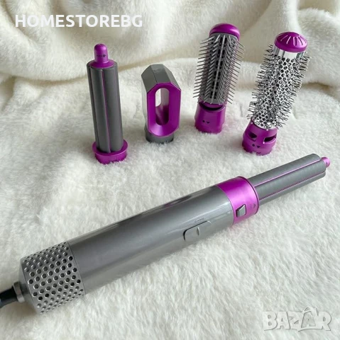 ✨ HairChic™ – многофункционален стайлър за коса с 5 приставки!  🔥, снимка 3 - Сешоари - 50468056