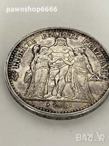 Сребърна монета Франция 10 франка, 1970, снимка 7 - Нумизматика и бонистика - 52606698