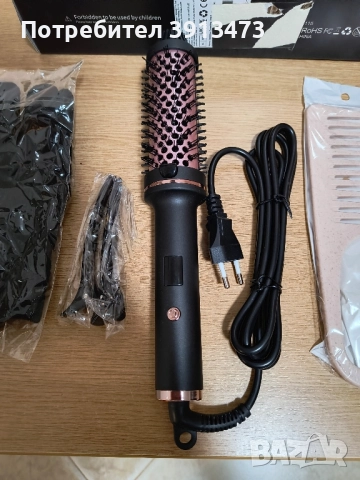 Четка за оформяне на коса с горещ въздух с няколко температурни настройки, LCD дисплей , снимка 3 - Маши за коса - 51913550