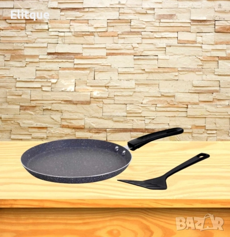 Тиган за палачинки с шпатула Oliver Voltz, 24/26 см., Мраморно покритие, Индукция, снимка 6 - Съдове за готвене - 52870054