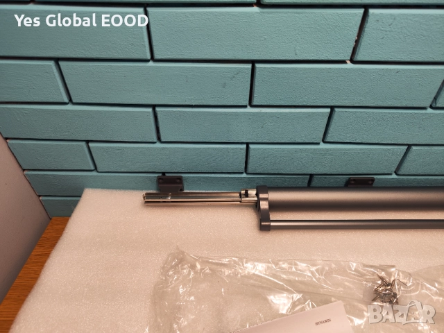 Разтегаема алуминиева релса за дрехи за гардероб 392 мм сиво/бяло, снимка 10 - Гардероби - 51985887