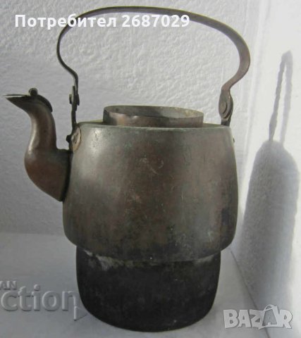 много Стар странен чайник от 19 век, с маркировка