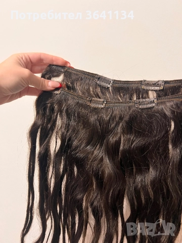 Треса за коса с клипси , снимка 2 - Аксесоари за коса - 52267644