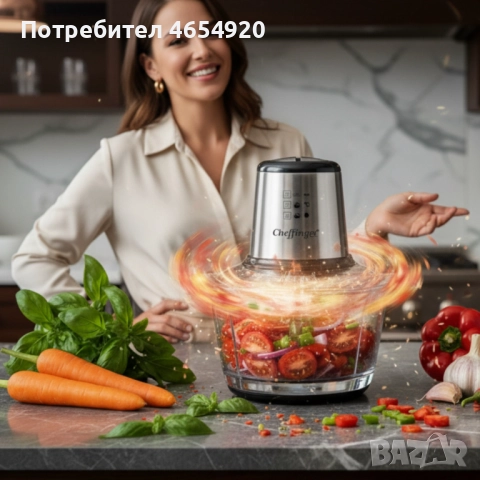 Висококачествен чопър Cheffinger CF-FP500 , снимка 3 - Чопъри и пасатори - 52506331